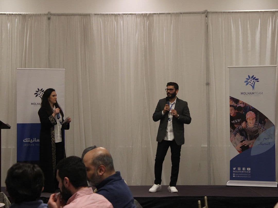 Participants at a Molham Team gathering in Canada